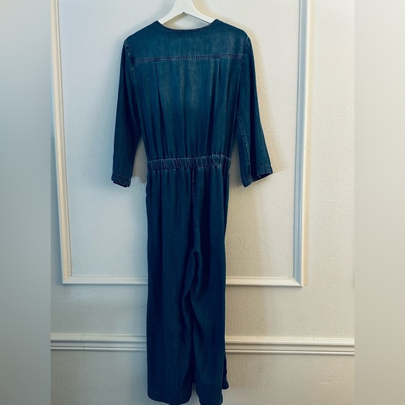 Cloth & Stone Blue Denim Jumpsuit- M - Picture 2 of 3
